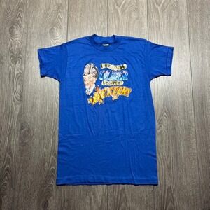 Vintage 1980s Im Not Getting Older Im Getting Better Graphic T Shirt Medium Blue